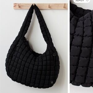Free People Movement• FP •Quilted Carry All Bag • Purse • Black • LIKE NEW 2024